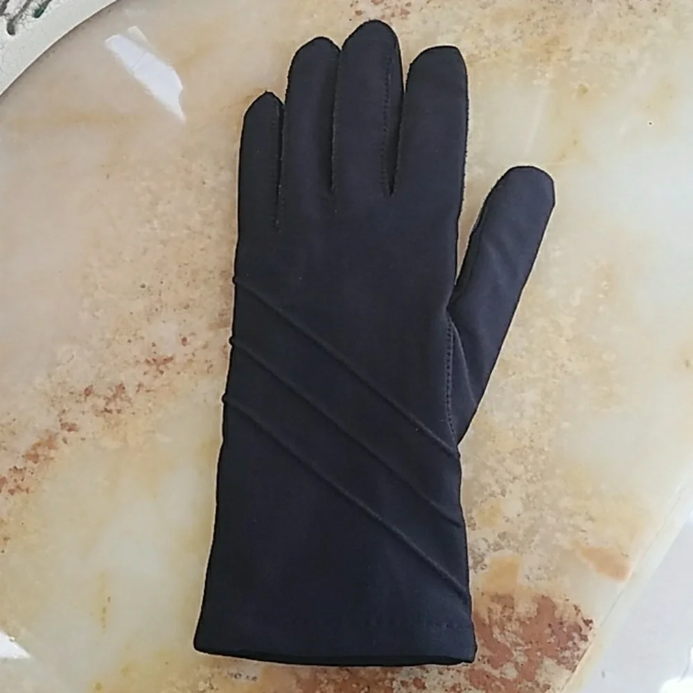 One piece Glove Black flannel inside size M left
